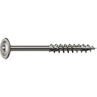 SPAX Washer Head Screw T40 8mm x 160mm A2 Stainless Steel Pack 50