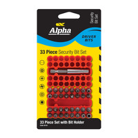 Alpha 33 Piece Security Bit Set