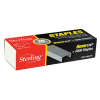 Sterling 26 Series Staples - 8mm/Box 5000