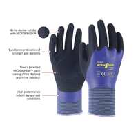 Glove AG569 ActivGrip Nitrile Double Full Dip with Microfinish coating Size Medium (8)