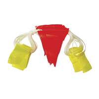 Good2Glow Bunting Cord - Day/Night, Hi Vis Orange with Fluoro Yellow Reflective tags, 30m length
