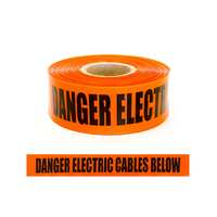 TRENCH WARNING TAPE - ELECTRICAL 75mm x 250m (Orange)