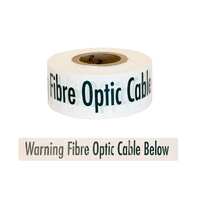 TRENCH WARNING TAPE - FIBRE OPTIC CABLE 75mm x 250M (White)