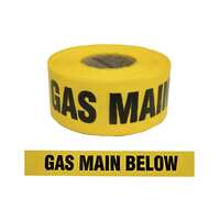 TRENCH WARNING TAPE - GAS 75mm x 250M (Yellow)