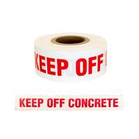 WARNING TAPE - KEEP OFF CONCRETE 75MM X 250M (White)