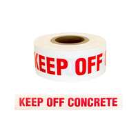 WARNING TAPE - KEEP OFF CONCRETE 75MM X 250M (White)