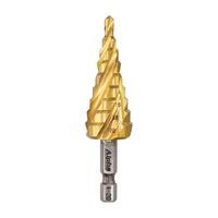 Alpha Spiral Step Drill 1/4 Inch Hex Shank 4-20mm