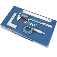 Dasqua 4 Piece Measuring Set - Caliper/Micrometer/Square/Rule