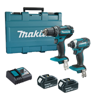 Makita 18V LXT 2 Piece Hammer Drill Driver / Impact Driver Kit