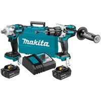 Makita 18V LXT Brushless 2 Piece Hammer Drill Driver / Impact Wrench Kit