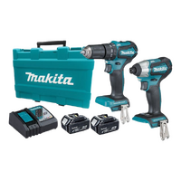Makita 18V LXT Sub-Compact Brushless 2 Piece Hammer Drill Driver / Impact Driver Kit