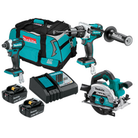 Makita 18V LXT 3 Piece Hammer Drill / Impact Driver / Circular Saw Kit