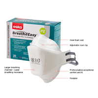 Esko - P2 Flat Fold Respirator, Box of 20 (Teal Box) 