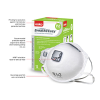 Esko - P2 Respirator with Valve, Box 12 masks (Green Box)