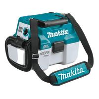 Makita 18V LXT Brushless Wet Dry HEPA-Filter Dust Extractor With Attachments