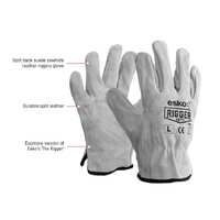 ESKO Premium Split Leather Cowgrain Glove, Size 2X-Large
