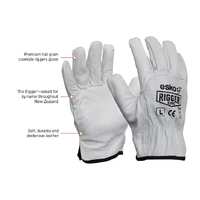 ESKO Natural Cowgrain 'A' Grade Rigger Glove with Header Card, Size XL (Blue)