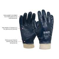 ESKO 'RIG MASTER', Fully Dipped Blue Nitrile Glove Size 10 (E320)