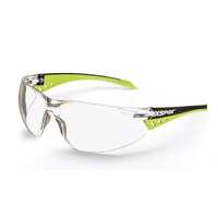 XSPEX Safety Spec CLEAR Lens, wraparound style, soft rubber sidearms, anti-fog & anti-scratch, ASNZS 1337.1 