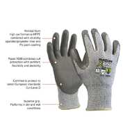 GREY RAZOR X500 Glove, UHMWPE Cut Level 5, Grey PU coating, Size 8(M) E430