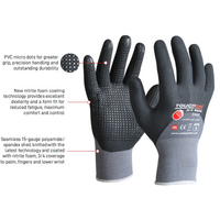 TOUCHLINE -Openside glove, polyamide spandex with micro nitrile foam coating,  Size-12(3XL)