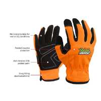 ORANGE POWERMAXX ACTIVE Full Fingered Synthetic Work Glove Size 10(XL)