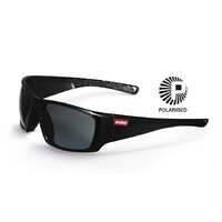 CUBA Safety Glasses, Gloss Black Frame, Polarised Smoke Lens, AF, AS, AS/NZS Cert