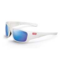 HAWAII Safety Glasses, Pearl White Frame, Blue Mirror Lens, AF, AS, AS/NZS Cert