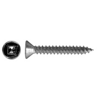 Self Tapping Screws Csk Sq 10g x 25 SS( 100 pk)