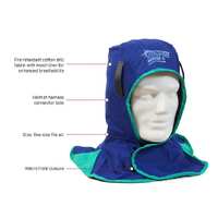 FUSION Welders Hood. Fire retardant cotton, One Size Fits All