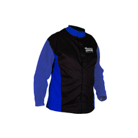 Proban Welders Jacket, Leather Sleeves. Size L-XL