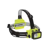 GREEN NIGHTSTICK Intrinsically Safe Headlamp Dual Light 175 Lumens Hi Vis Yellow, with High Contrast Green Light (5458)