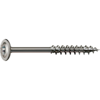 SPAX Washer Head Screw T40 8mm x 140mm A2 Stainless Steel Pack 50