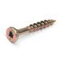 Screw Csk SQ2 Rib Surefix Silver Zinc 8gx45mm (100 pk)