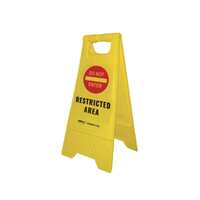 Floor Sign 'DO NOT ENTER - RESTRICTED AREA'