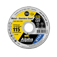 Alpha 180 x 2.5mm Cutting Disc Stainless Xtra