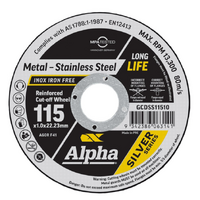Maxabrase 115 x 1.6mm Cutting Disc Stainless Silver Series