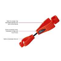 Esko Glove Clip, Dual Clip Style - Fluoro Orange