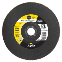 Maxabrase Flap Disc Silver Inox Stainless 178mm x ZK120 Grit