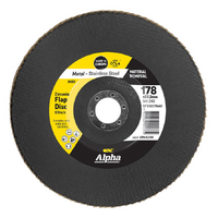 Maxabrase Flap Disc Silver Inox Stainless 178mm x ZK40 Grit