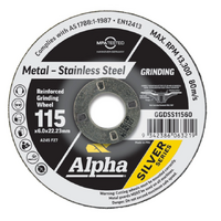 Maxabrase 115 x 6.0mm Grinding Disc Stainless Silver Series