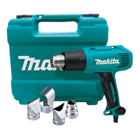Makita Varaible Temperature Heat Gun With Nozzle Set 1800W