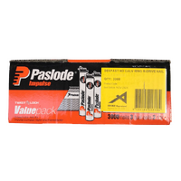 Paslode Impulse Nails 50mm x 2.87mm Round-Head DekFast Galvanised with Gas B20557V 3000 Pack 