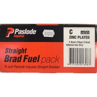 Paslode Impulse C Straight Brad 25mm with Gas Zinc Plated B20623H 2000 Pack