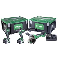 Hikoki 36V Brushless Impact Drill - Impact Driver - Angle Grinder Kit