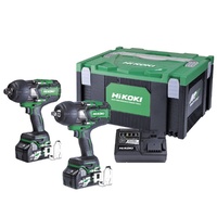 Hikoki 36V Brushless 1/2" And 3/4" Impact Wrench Kit