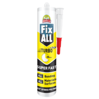 Soudal Gorilla Fixall Turbo Super Fast Adhesive White 290ml Cartridge 