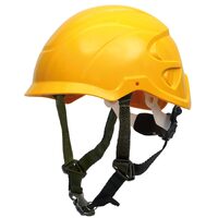 Nexus Core PLUS, Ratchet Adj Vented Helmet with SecurePlus Chinstrap-Yellow