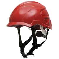 Nexus SecurePlus Red Ratchet Adj Non-Vented Helmet + SecurePlus Chinstrap