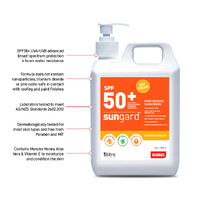 SunGard SPF 50+ Sunscreen with Manuka Honey, 1L Pump Bottle